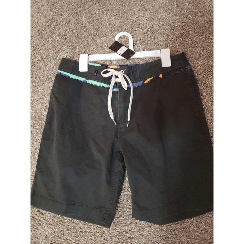 Quiksilver Original Surf C/O Water, Beach Shorts Charcoal Men's 80's Size 32 New